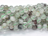 Phantom Quartz, Lodolite Quatz, 10mm (10.6mm) Round-BeadBasic