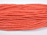 4 Strands Plastic (Imitation Pink Coral)-Salmon Pink, 4mm (4.4mm)-BeadBasic