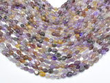 Super Seven Beads, Cacoxenite Amethyst, Approx 6x7mm Nugget Beads-BeadBasic