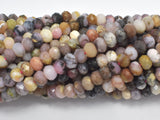 Pink Opal, 4x6mm Faceted Rondelle-BeadBasic