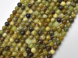 Green Garnet Beads, 6mm (6.5mm) Round Beads-BeadBasic