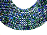 Azurite Malachite Beads, Round, 6mm (6.5mm)-BeadBasic