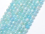 Mystic Coated Agate-Light Blue, 8mm Faceted-BeadBasic