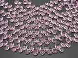 Glass Beads-Pink, 8x11mm Flat Teardrop beads, 11.5 Inch-BeadBasic