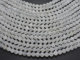 White Jade Beads, Round, 6mm (6.4mm), 15 Inch-BeadBasic