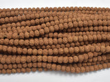 Rudraksha Beads, 4.5x5.5mm Rondelle Beads-BeadBasic