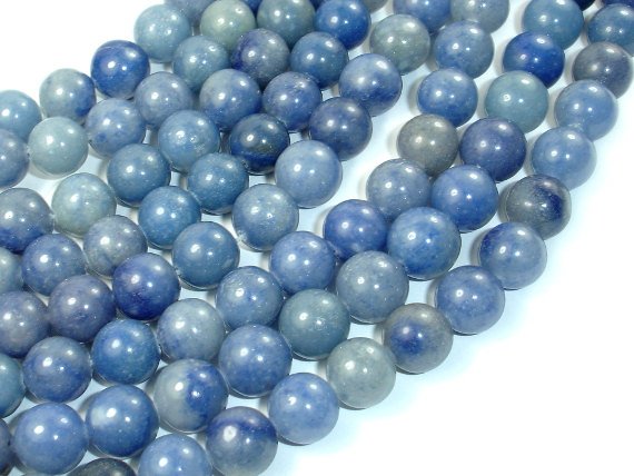 Blue Aventurine, 10mm Round Beads-BeadBasic