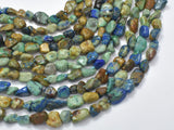 Natural Azurite, 5x7mm Nugget Beads, 15.5 Inch-BeadBasic