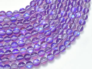 Mystic Aura Quartz - Purple, 6mm (6.5mm)-BeadBasic