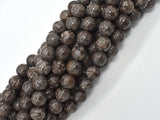 Brown Snowflake Obsidian Beads, Round, 10mm-BeadBasic