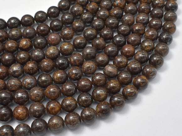 Bronzite Beads, 8mm Round Beads-BeadBasic