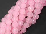Rose Quartz, 10mm Faceted Round Beads-BeadBasic