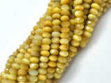 Golden Tiger Eye Beads, 4x6mm Faceted Rondelle-BeadBasic