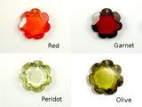 CZ beads.15x15mm Faceted Flower-BeadBasic