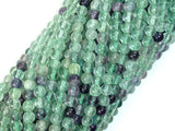 Fluorite Beads, Rainbow Fluorite, 4mm Round Beads-BeadBasic