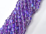 Mystic Aura Quartz - Purple, 6mm (6.5mm)-BeadBasic