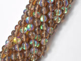 Mystic Aura Quartz- Smoky, 8mm (8.5mm) Round-BeadBasic