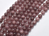 Jade Beads-Coffee, 8mm Round-BeadBasic