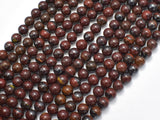 Red Tiger Iron Beads, 6mm Round Beads-BeadBasic