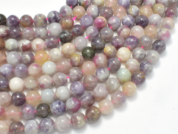 Pink Tourmaline Beads, 8mm (8.3mm) Round-BeadBasic