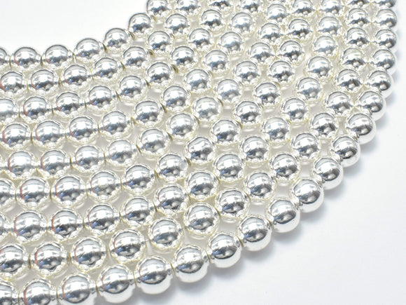 Hematite Beads-Silver, 8mm-BeadBasic