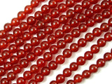 Carnelian Beads, Round, 6mm-BeadBasic