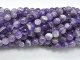 Amethyst, Dog Tooth Amethyst, 6mm, Faceted Round-BeadBasic