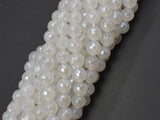 Mystic Coated White Agate, 8mm Faceted Round-BeadBasic