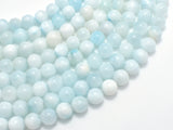 Dominican Larimar, Genuine Larimar, 8mm (8.5mm) Round Beads, 15.5 Inch-BeadBasic