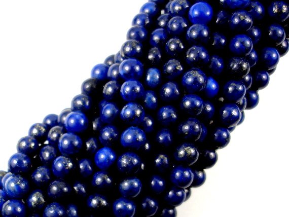 Lapis Lazuli, Round beads, 6mm-BeadBasic