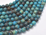 Blue Calsilica Jasper Beads, 8mm (8.4mm) Round Beads-BeadBasic