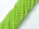 Jade - Light Green, 6mm (6.2mm) Round-BeadBasic