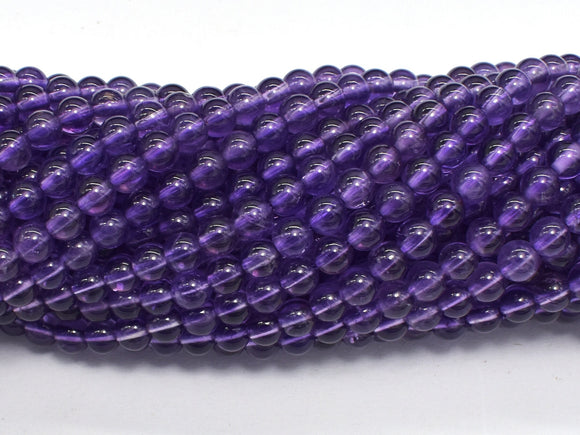 Amethyst Beads, 4mm (4.4mm), Round-BeadBasic