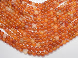 Carnelian Beads, Orange, 8mm, Round Beads-BeadBasic