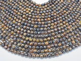 Mystic Coated Tiger Eye Beads, 6mm Faceted, AB Coated-BeadBasic