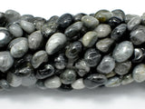 Hawk Eye Beads, Approx 6x8mm Nugget Bead-BeadBasic