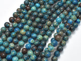 Blue Calsilica Jasper Beads, 6mm (6.7mm) Round Beads-BeadBasic