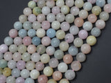 Beryl Beads, Morganite, Aquamarine, Heliodor, 8mm-BeadBasic