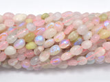 Mystic Coated Beryl, Aquamarine, Morganite, Heliodor, AB Coated, 6x8 Nugget-BeadBasic