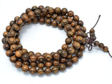 Tiger Skin Sandalwood Beads, 8mm Round Beads-BeadBasic