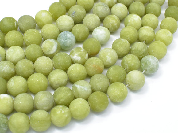 Matte Jade Beads, 10mm (10.5mm) Round Beads-BeadBasic