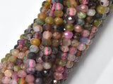 Watermelon Tourmaline Beads, 2x3mm Micro Faceted Rondelle-BeadBasic