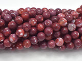 Red Fire Agate, 8mm Round Beads-BeadBasic