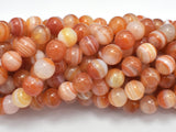 Natural Banded Agate, Striped Agate, 8mm (8.2mm)-BeadBasic