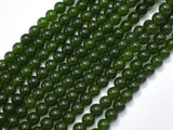 Jade - Olive Green, 6mm (6.3mm) Round-BeadBasic