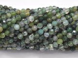 Moss Agate Beads, 3.6mm Micro Faceted Round-BeadBasic