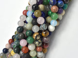 Mixed Stone, 8mm(8.5mm) Round-BeadBasic