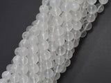 White Moonstone Beads, 8mm (8.3mm) Round-BeadBasic