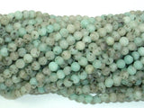 Matte Sesame Jasper Beads, Kiwi Jasper, 4mm (4.5mm) Round Beads-BeadBasic