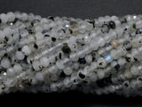 Rainbow Moonstone Beads, 2x3mm Micro Faceted Rondelle-BeadBasic